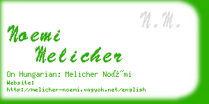 noemi melicher business card